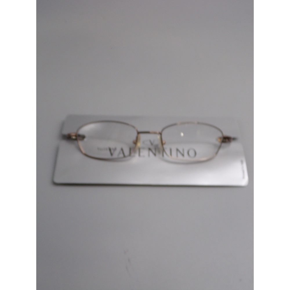 Valentino Eyeglasses Frames Rose Gold Oval Metal Made in‎ Italy 5257 U81